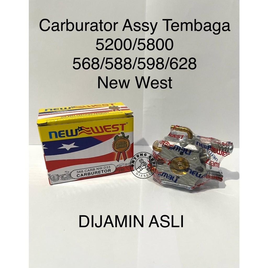 Carburator Tembaga 5200 5800 New West 568 588 598 628 Karburator Chainsaw Gergaji Mesin Senso 20 22 