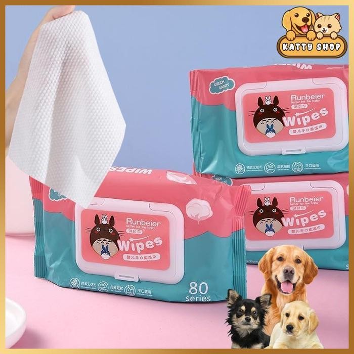 Pet Wipes Tissue Basah Kucing Tisu Anjing Tissue Kucing Tisu Basah Kucing Grooming