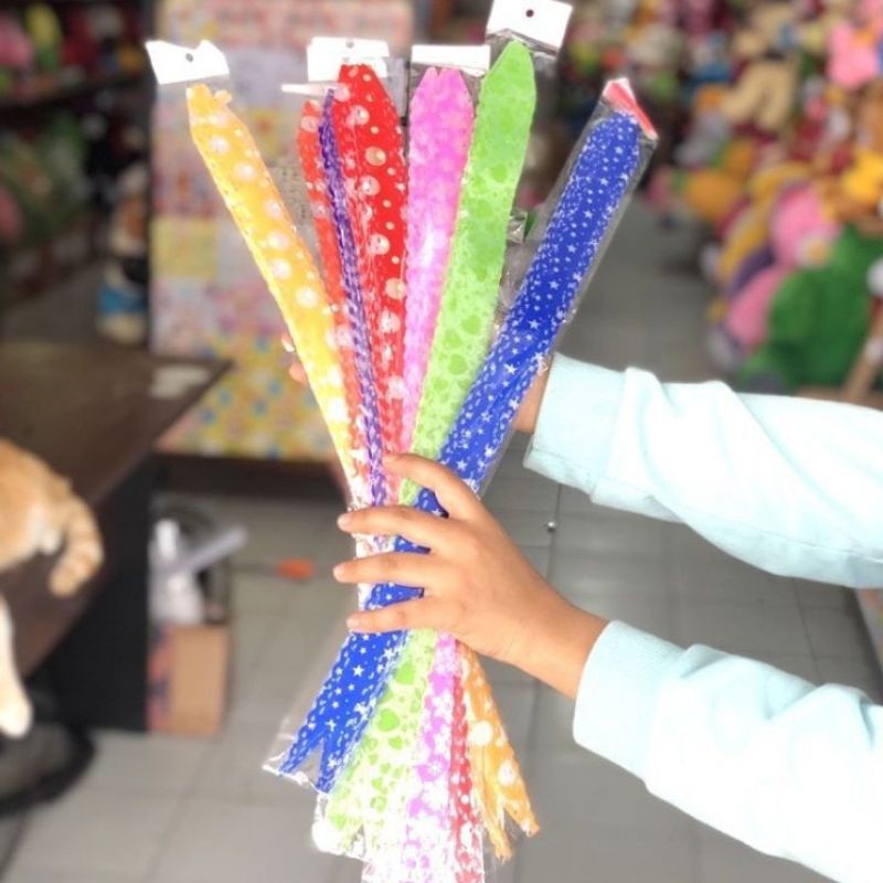 

termurah!! 10 pcs Pita tarik renda serut besar 30 mm = 48 CM. hiasan parcel souvenir kado ulang tahun goodie bag