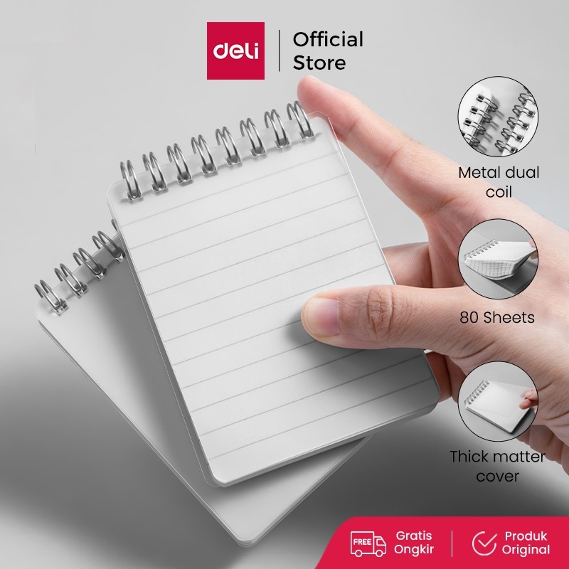 

Deli Buku Catatan Spiral / Sprial Notebook 80 sheets LPAX80