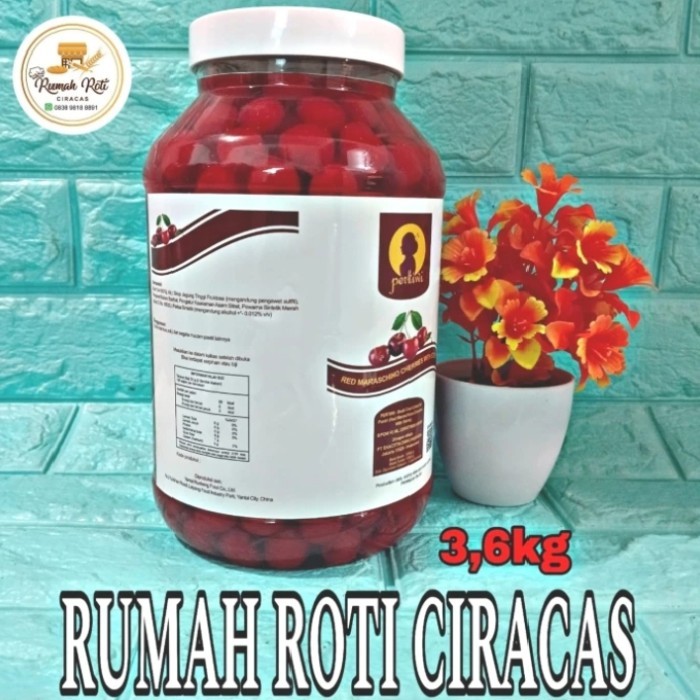

[Best Seller] CHERRY MERAH TANGKAI MARASCHINO CHERRIES RED CHERY STEM BUAH GLN JAR
