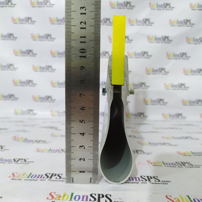 

BIG SALE -GAGANG RAKEL BESAR ALUMUNIUM + RAKEL KUNING KOTAK P. 15CM 9mmX50mm