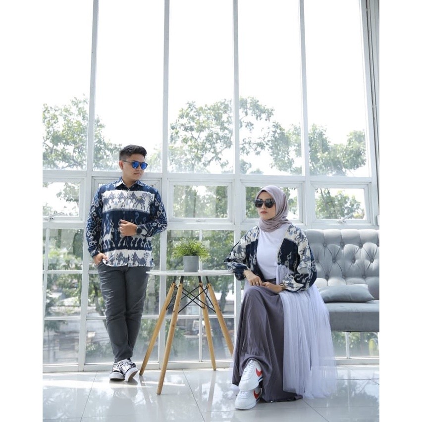 [READY STOCK] Couple busana tenun troso jepara, dress tenun ethnic, kemeja tenun troso, asli tenun t