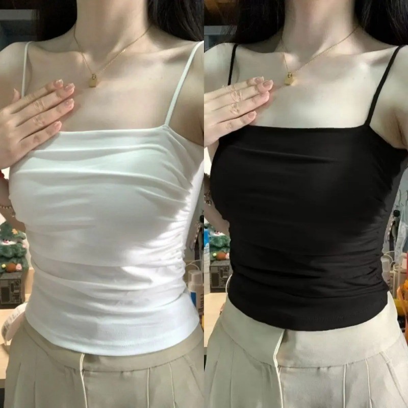 Seamless Tank Tops Women Sexy Vest Crop Casual Sports Underwear Bra Chest Pads Summer Female Lingeri