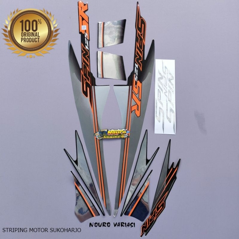 (ORI) Striping Suzuki spin sr 125 2007 2008 hitam Kualitas original pabrik