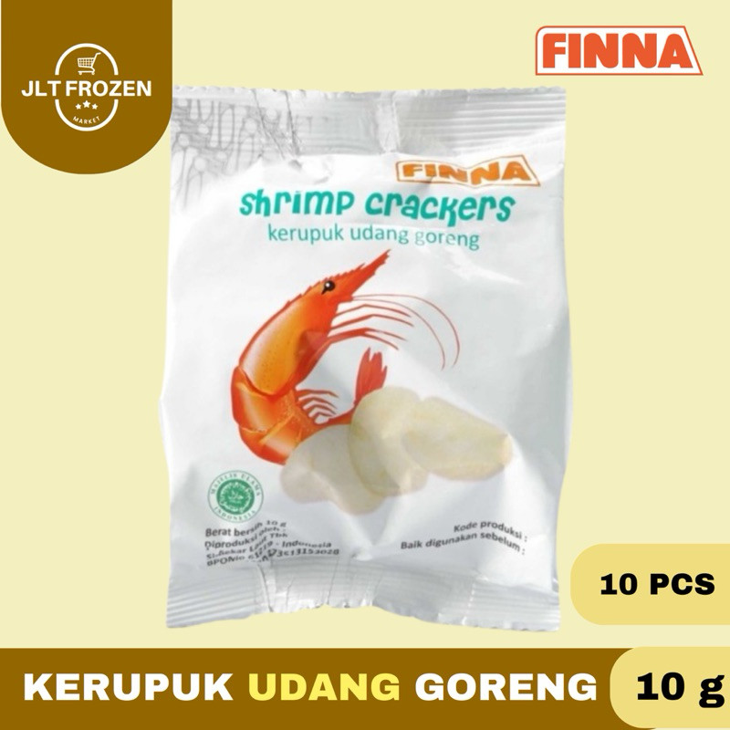 

Finna Kerupuk Udang Goreng Siap Makan isi 10pcs X 10g