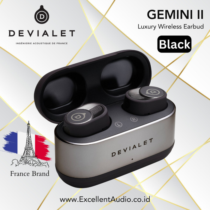 TWS Devialet Gemini II Gemini 2 Gemini-II Gemini-2 Lux Wireless Eaud - Putih