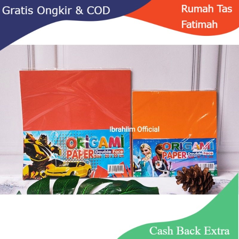 

Promo ORIGAMI PAPER KERTAS LIPAT UKURAN 16 X 16 DOUBLE FACE KERTAS ORIGAMI BESAR & JUMBO KERTAS LIPAT BESAR & JUMBO MURAH By Rumah Tas Fatimah