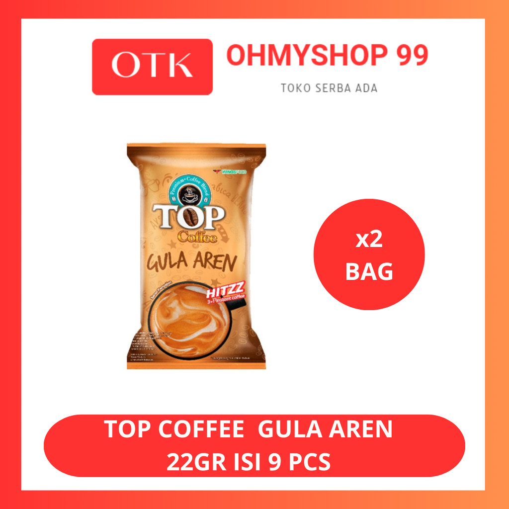

Top Coffee Kopi Top Gula Aren Hitzz 22gr - 2 Bag
