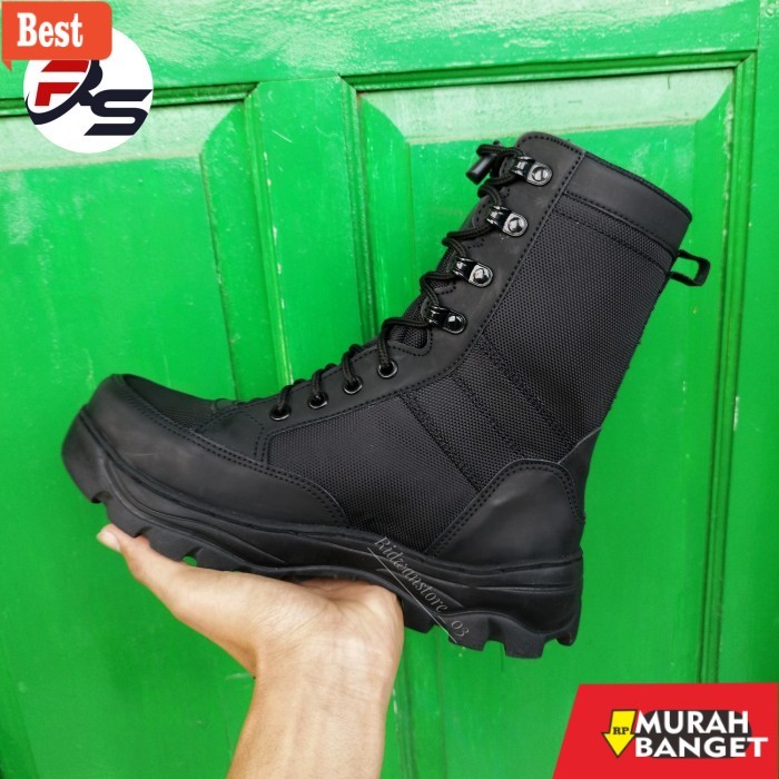 sepatu safety terbaik Sepatu PDL Weba Caanggo Sepatu Jatah TNI AD Safety Ujung Besi - 41