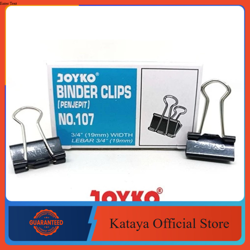 

Penjepit Kertas/Binder Klip/Binder Clip No.107 Joyko