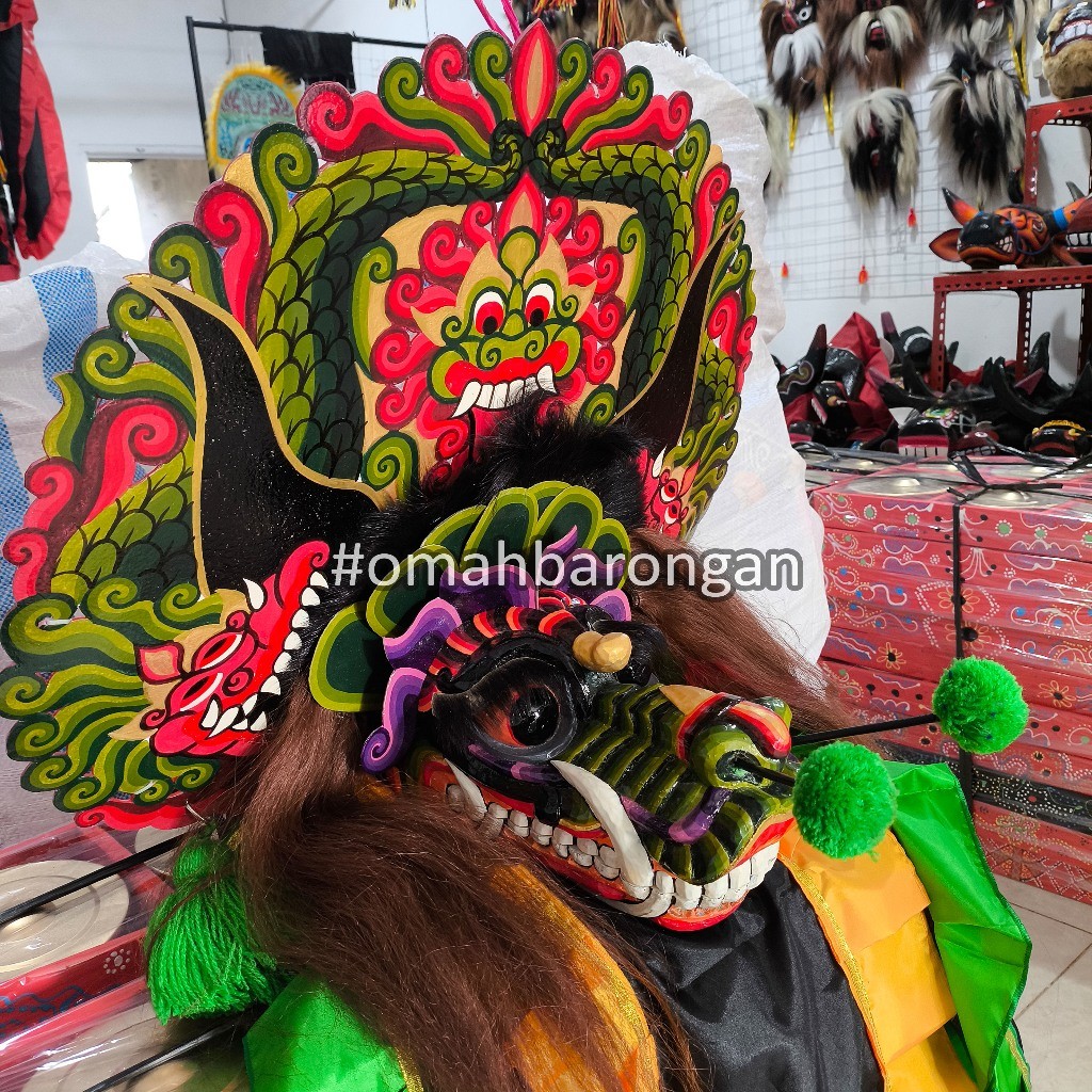 COD... Barongan Telon Hijau Ukuran 15 Jamang Drem FullSet Kemul & Celana ...viralin