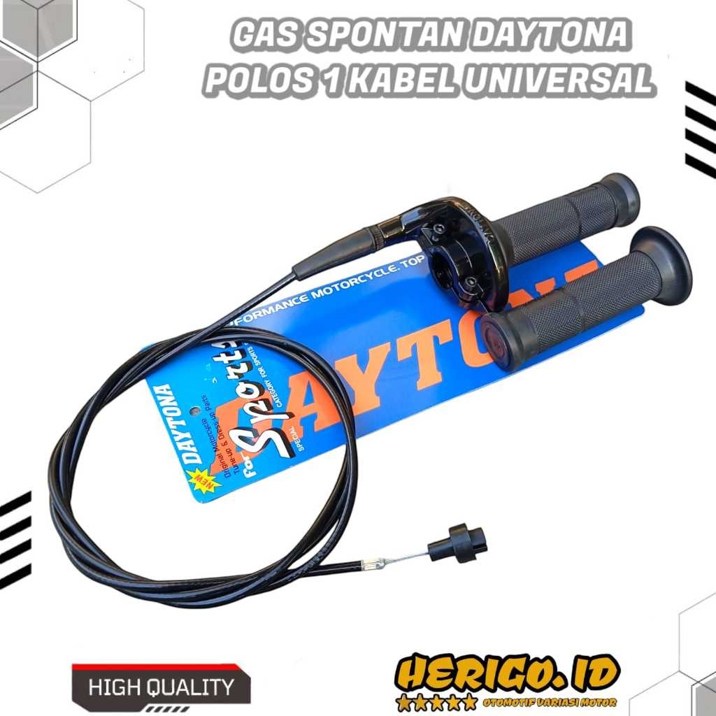 SELONGSONG GAS SPONTAN 1 KABEL DAYTONA SET HANDGRIP KIRI KANAN UNIVERSAL PNP RX KING SATRIA FU BEAT 