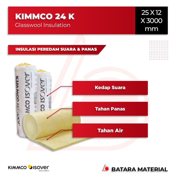 Insulasi Glasswool Kimmco 32K - 1INCH