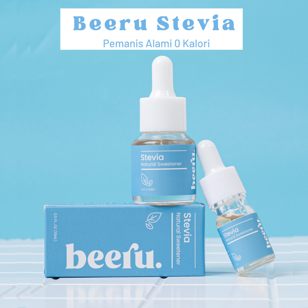 

Beeru Stevia Cair Tetes Pemanis Alami Pengganti Gula Natural Sweetener Nol Kalori Original Halal BPOM