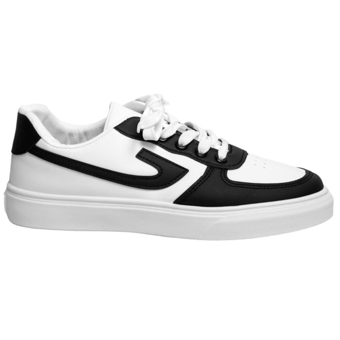 ✨HST.H✨ - PROMO Dr. Kevin Sepatu Sneakers Sport Olah Raga Pria Kets 881-001 - Hitam/Putih, 39