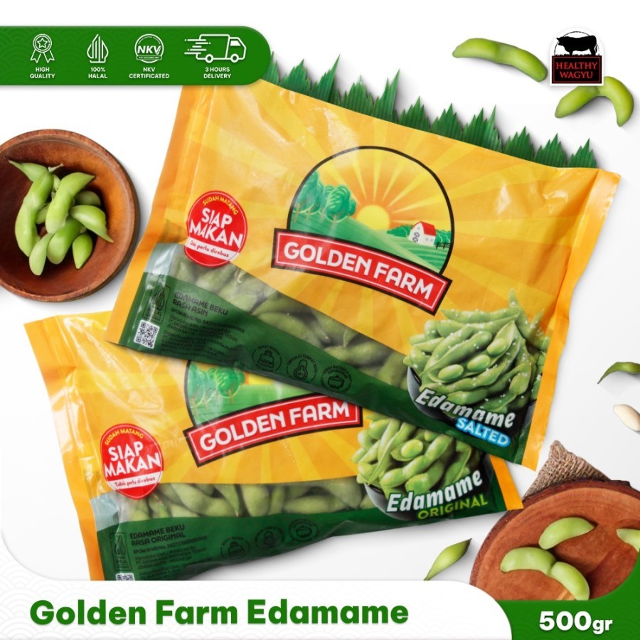 

Edamame Kacang Kedelai Jepang Golden Farm Halal 450gr Healthy Wagyu