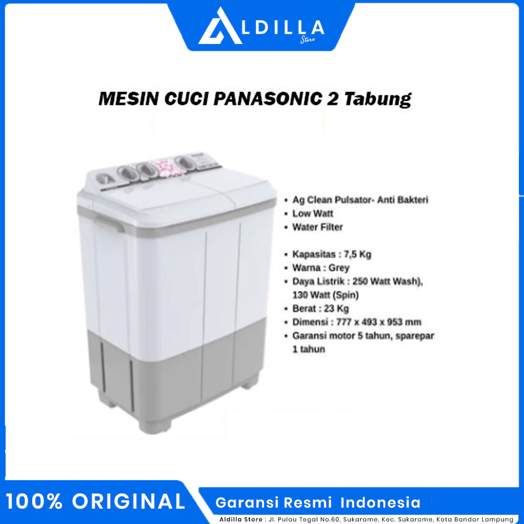 MESIN CUCI PANASONIC 96BB GARANSI RESMI PANASONIC