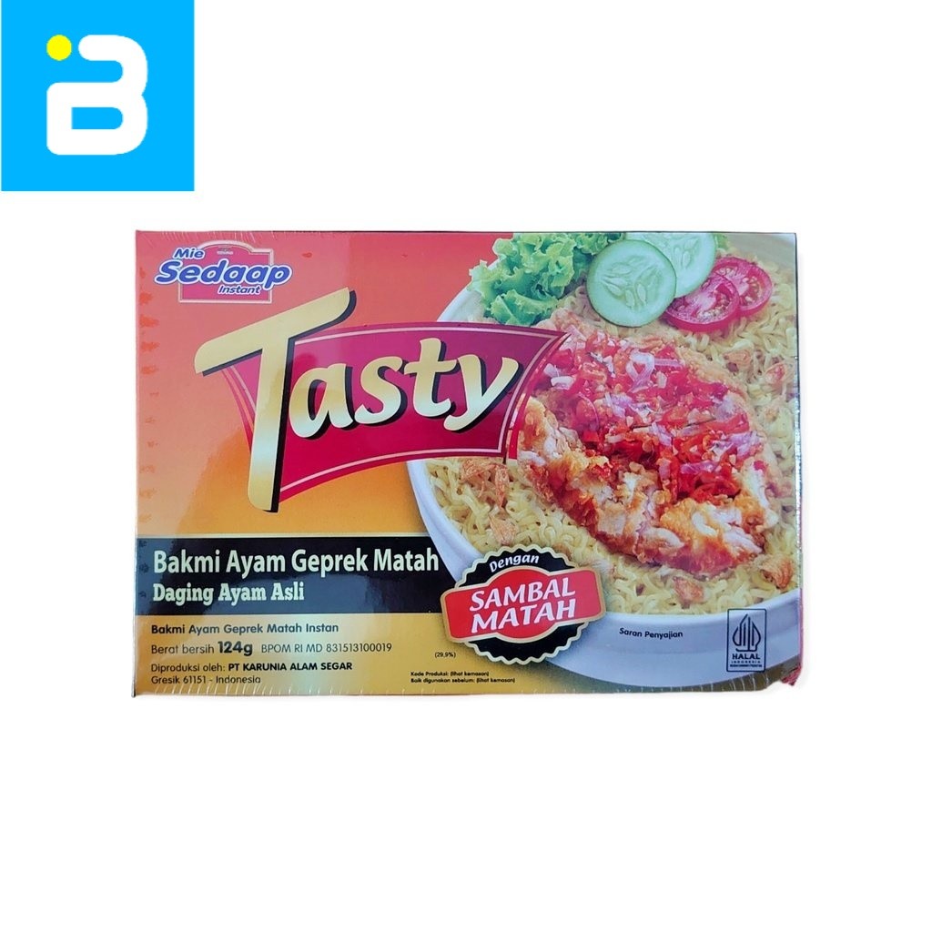 

Mie Sedaap Tasty Bakmi Ayam Geprek Matah 124 G