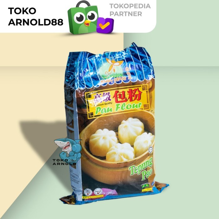 

[0k_market1] Tepung Pao Happy Grass / Tepung Bakpao / pau Flour 1,3kg