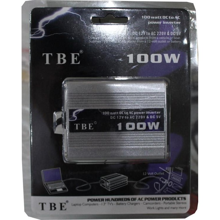 Inventer INVERTER CONVERTER KONVENTER DC 12V TO AC 220V TBE 100 WATT 100WATT 100W