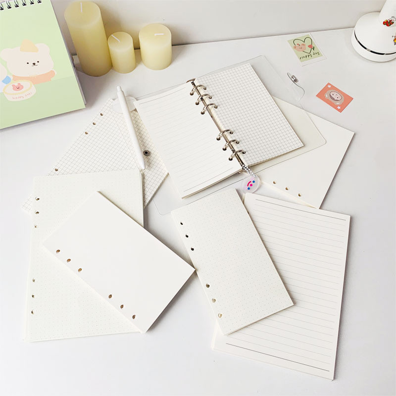 

Kertas Isi Ulang Binder A6/A7 Loose Leaf Refill Buku Binder Aesthetic LEAF POLOS DOT GARIS KOTAK TEBAL— Hibio Present
