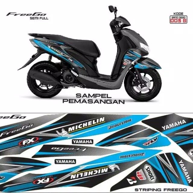 Striping Yamaha Freego Decal Yamaha Freego Variasi Yamaha Freego