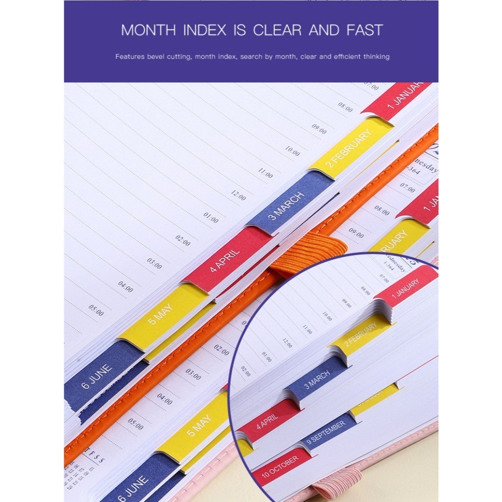 

[Whispers] 2025Agenda Planner A5 Notebook Mingguan Bulanan Buku Diary Jurnal Perlengkapan Kantor