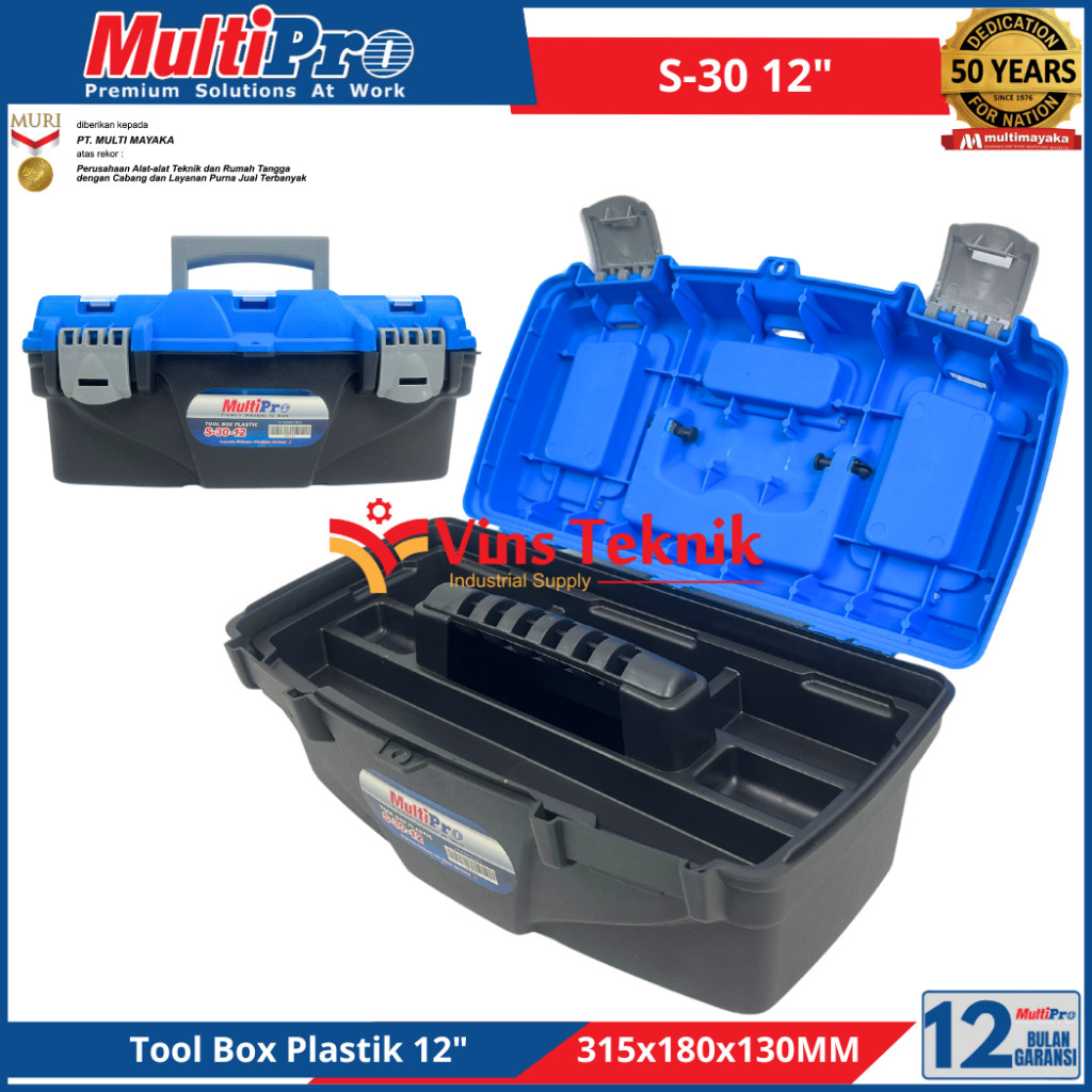 Tool Box Plastik MULTIPRO S30 S-30 12" Toolbox Plastic