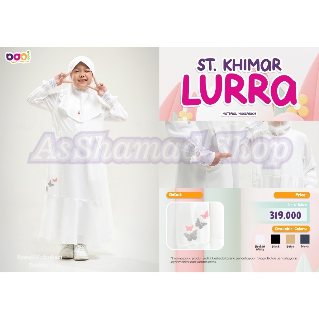 Rabbani - Setelan Khimar Lurra Gamis Anak New Arrival 2025 AsShamad.Shop