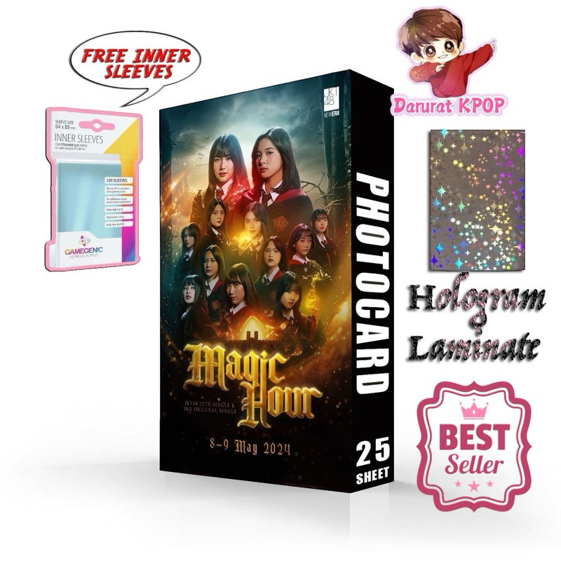 PROMO Darurat.kpop [Holo Stars] Magic Hour Photocard JKT48 Isi 25 Pcs Laminasi Hologram Bintang 2 Si