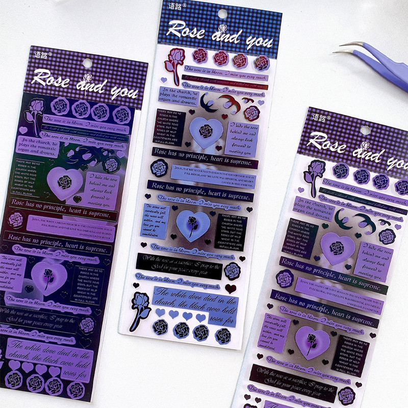 

Stiker lucu DIY tangan akun stiker gadis tangan akun stiker dekorasi album foto Stiker Perekat Tahan Air— Hibio Present