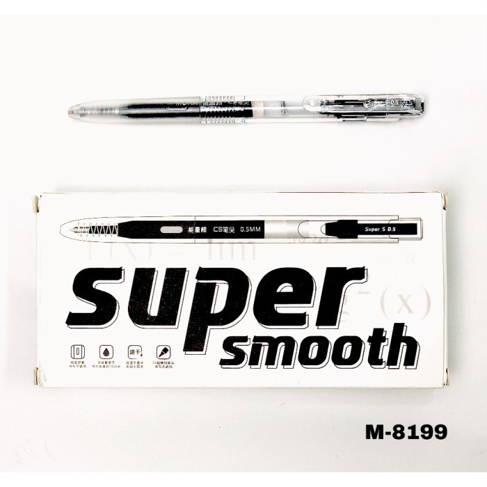 

Pulpen Transparan Impor Cetek BP-8199 Tinta Hitam Tip 0.5 mm - Satuan - BP - 8199 Trans