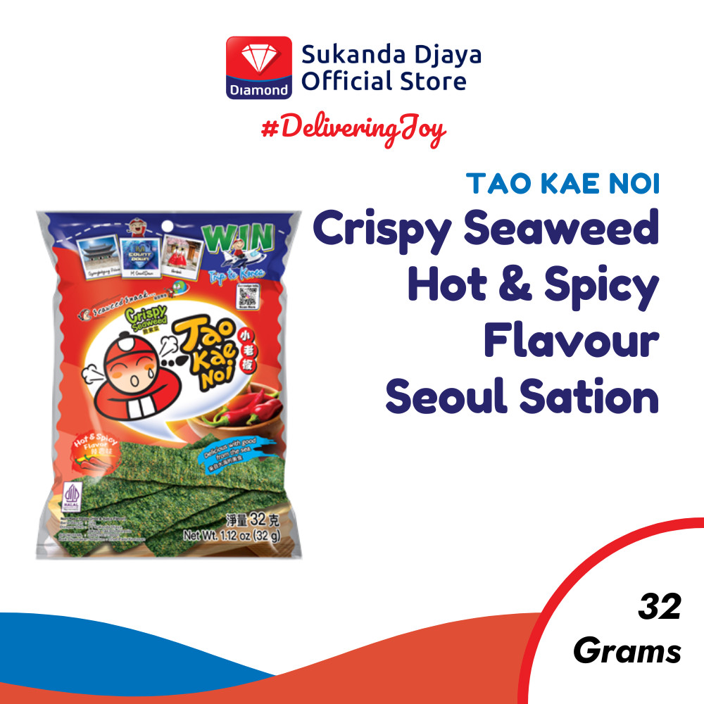 

[EDISI SEOUL SATION] Tao Kae Noi Crispy Seaweed Hot & Spicy Flavour 32 Gr