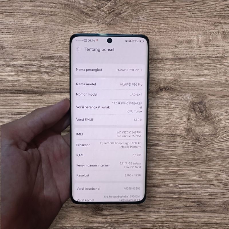 Huawei P50 Pro Ram 8/256Gb ex Resmi - Smartphone Bekas Bergaransi