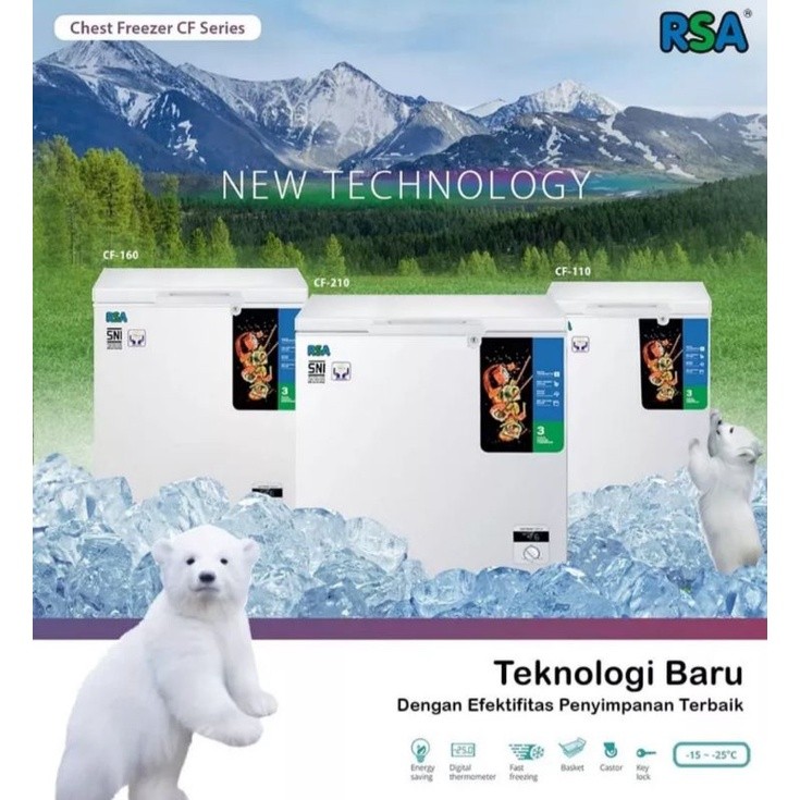 RSA Chest Freezer [199 L] CF-210 Freezer Box