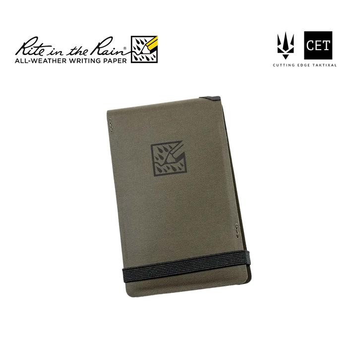 

TERLARIS! Rite in the Rain - V935 Monsoon Updraft Wallet - Pelindung Notebook Dompet Buku Lapangan Tactical Anti Air Water Resist Proof Survey Survei Catatan Tahan - Ranger Green - HV935