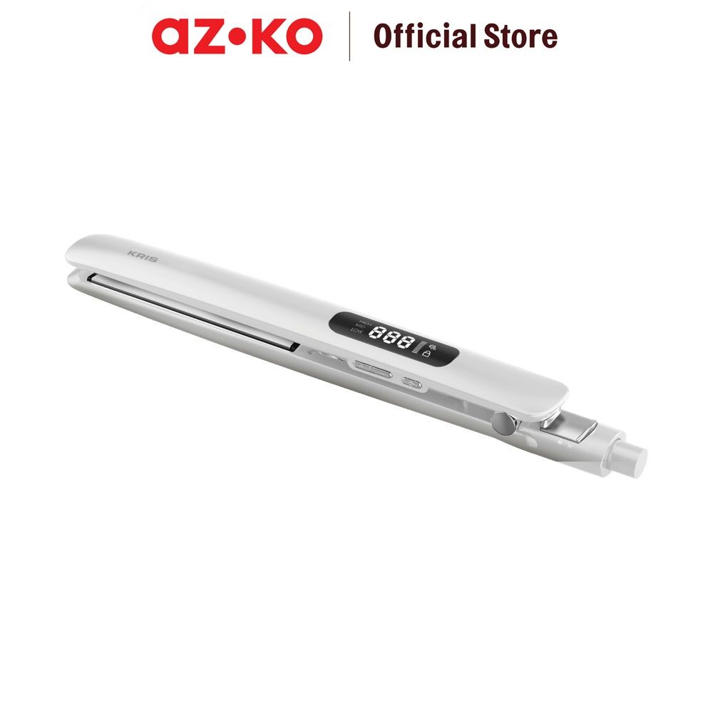 AZKO Kris Alat Catok Digital - Putih Pelurus Rambut Catokan Hair Styler Elektronik Kecantikan