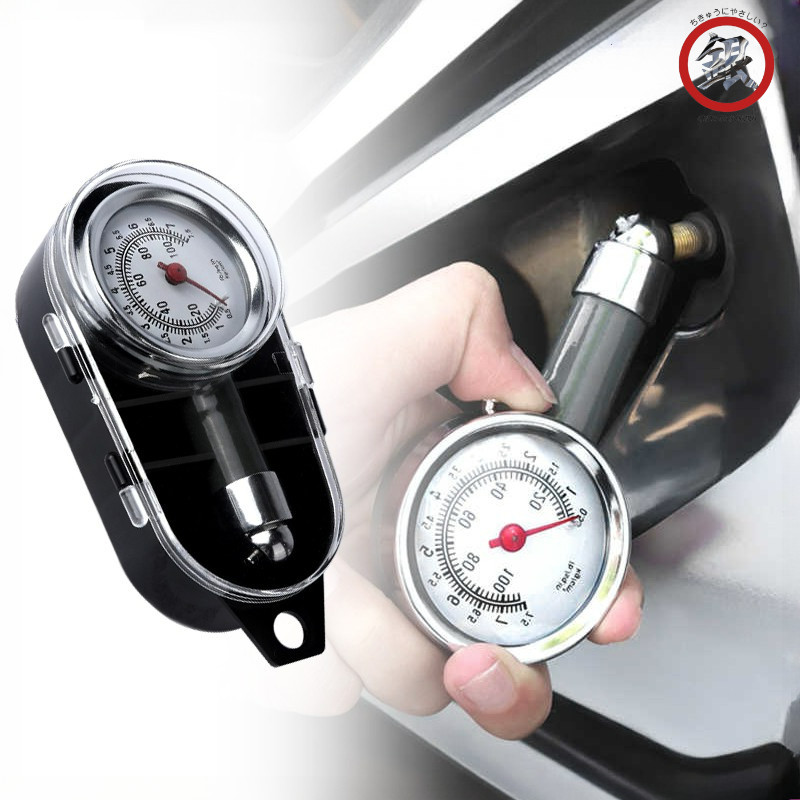 Motor Tire Pressure Gauge/Tire Pressure Gauge Ukuran Angin Bulat Ban Motor Mobil Tire Pressure Gauge