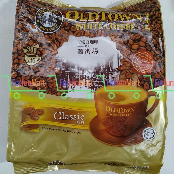 

Kopi Old Town White Coffee Classic 3 in 1 Malaysia Isi 15 Sachets