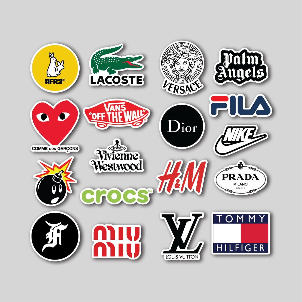 

STICKER PACK FASHION BRAND LOGO | STICKER TUMBLR | STIKER LAPTOP KOPER HELM