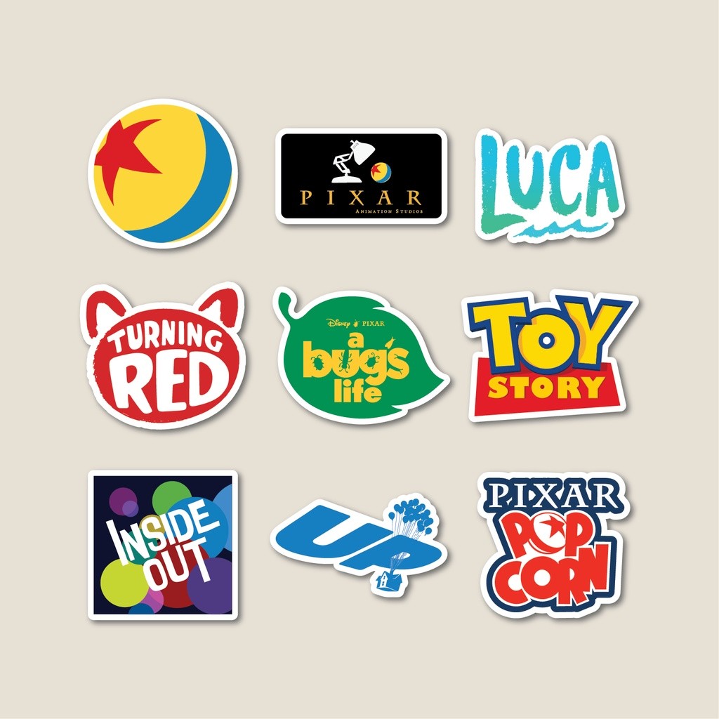 

STICKER PACK PIXAR MOVIE | STICKER TUMBLER | STIKER LAPTOP KOPER HELM