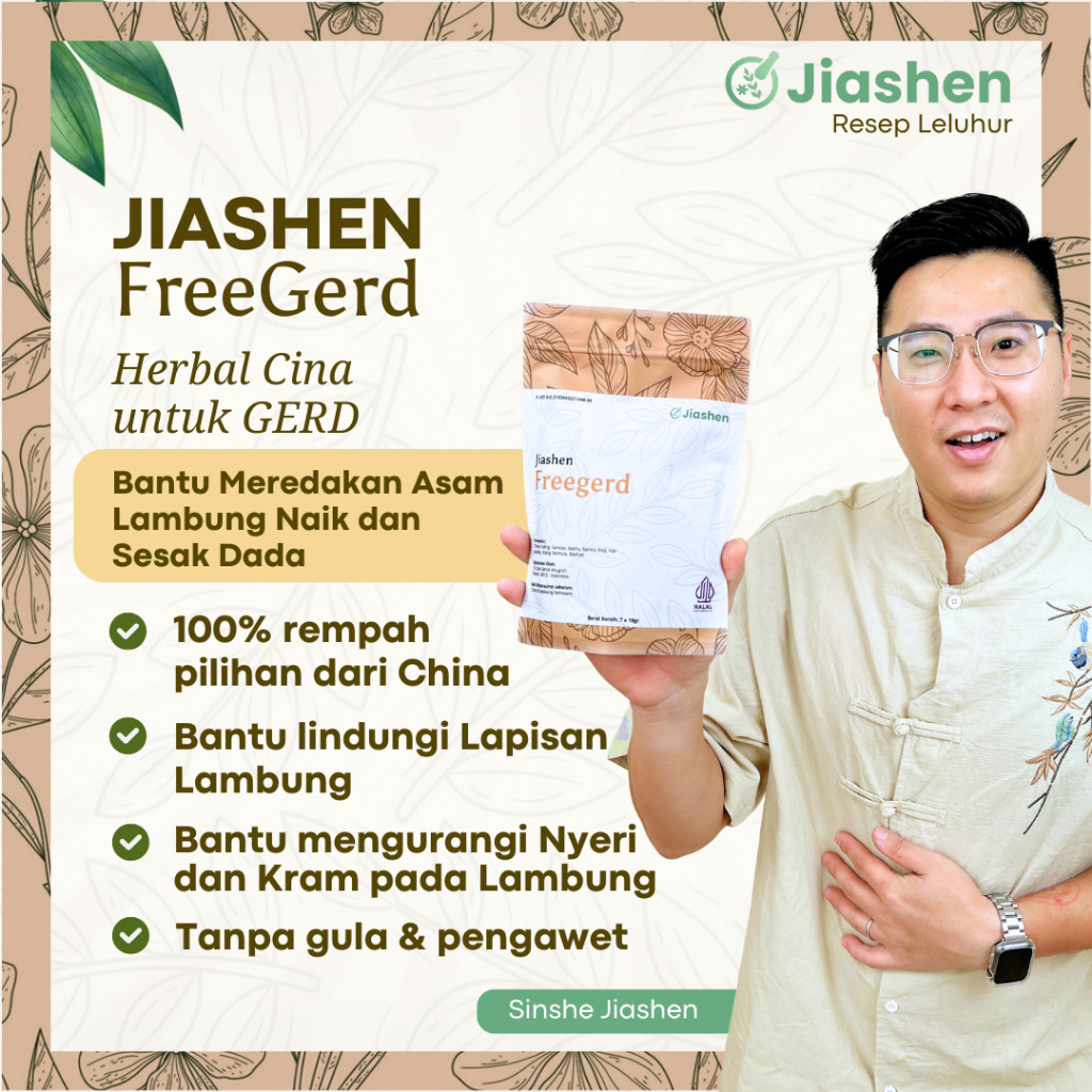 

Jiashen - Herbal Pereda Maag Gerd Kembung Asam Lambung - FreeGerd