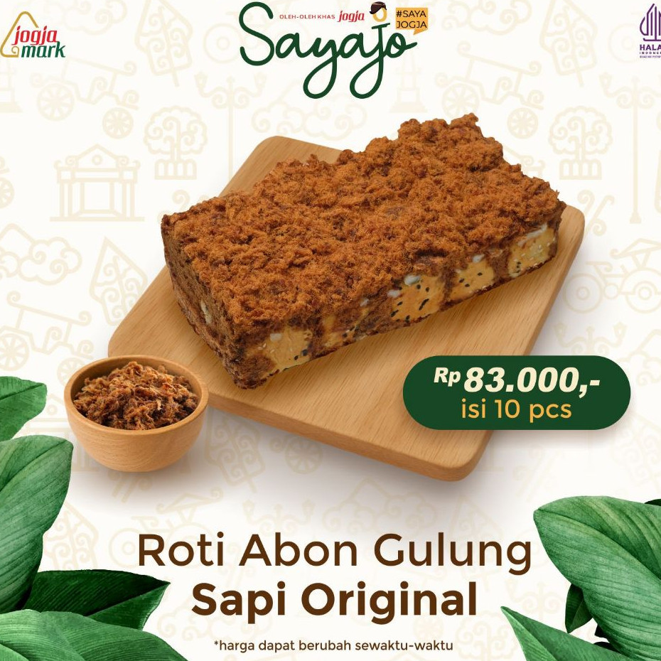 

Sayajo Oleh Oleh Roti Abon Gulung isi 10 Halal