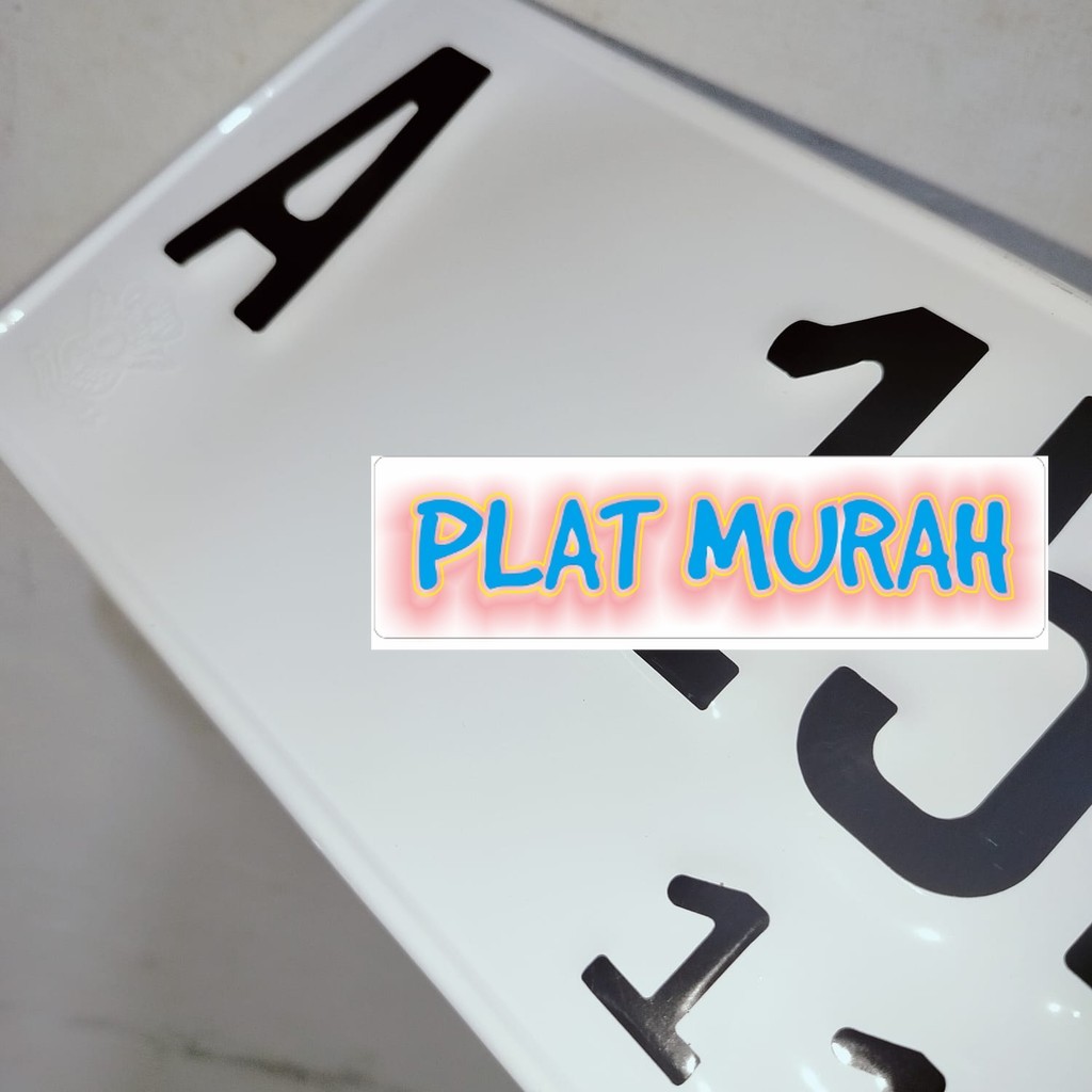 Buat baru Plat Nomor Mobil Putih sudah ada logo