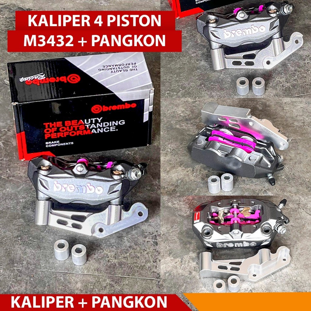 kaliper Monoblok Brmbo gp4 M3 432 M7 M4 Kaliper NISSIN Twin Afrika Nissin Set Bracket pangkon Ninja 