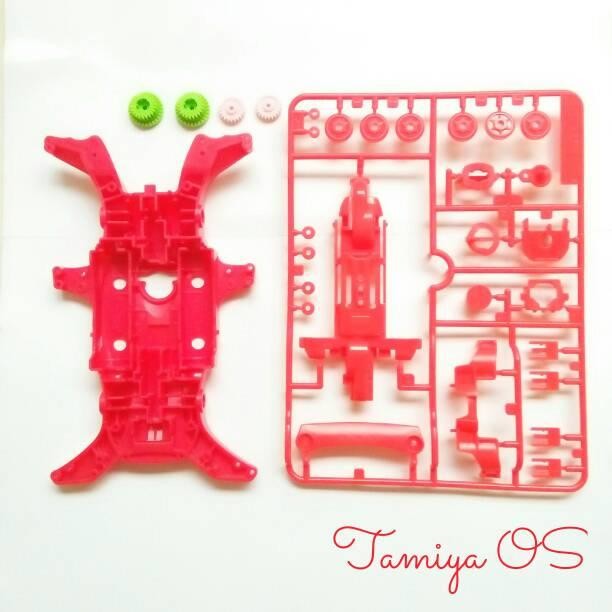 Rep.Tamiya MA Chassis, Chassis MA Tamiya - Red Color