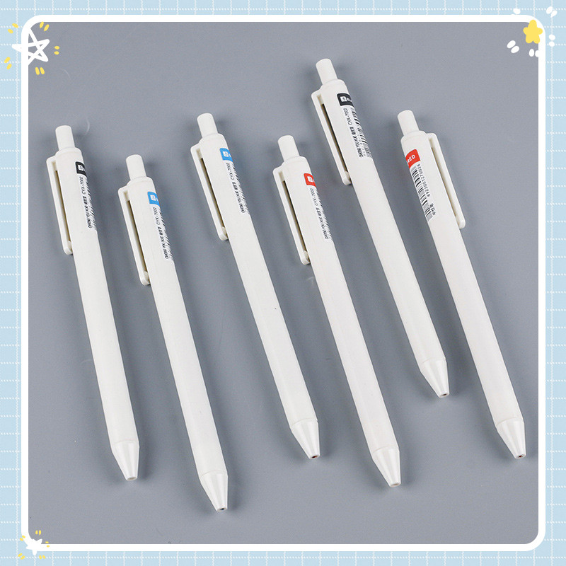 

Apligod 0.5 mm Quick Drying Simple Gel Ink Pen ST Nib Press Type Black Pen Students Exam Pen COD