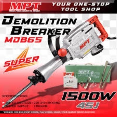 Mesin Bor Bobok Beton Demolition Breaker 1500 Watt MPT