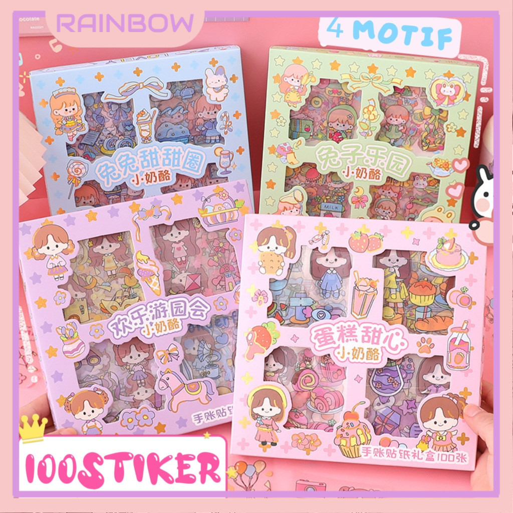 

RBW Sticker Momo Sticker Waterproof Dapat Box isi 100 Lembar Stiker Lucu Bisa COD